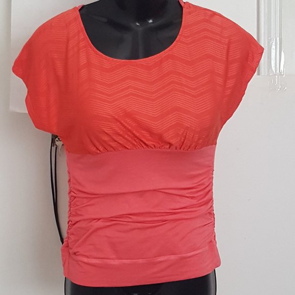 Women's HEARTSOUL Top Blouse Size L Color Coral - Picture 1 of 7
